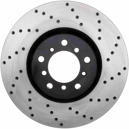 StopTech Sport Cryo Cross Drilled Brake Rotor; Rear Left