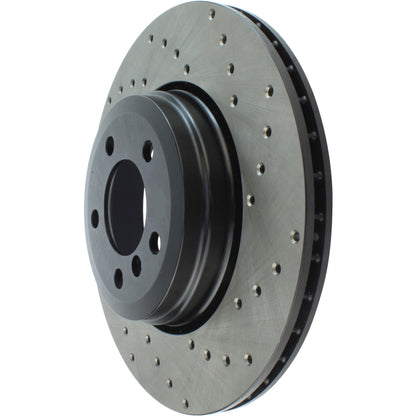 StopTech Sport Cryo Cross Drilled Brake Rotor; Rear Right