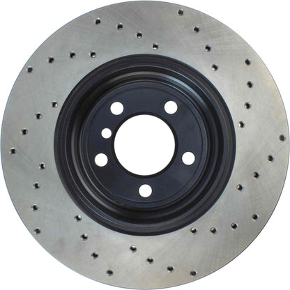 StopTech Sport Cryo Cross Drilled Brake Rotor; Front Left