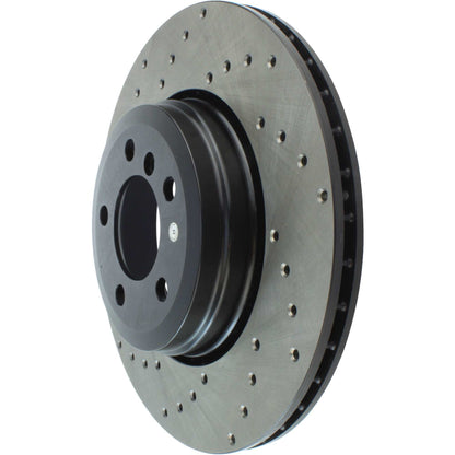StopTech Sport Cryo Cross Drilled Brake Rotor; Front Left