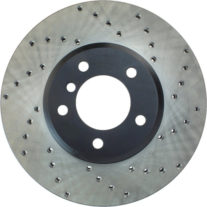 StopTech Sport Cryo Cross Drilled Brake Rotor; Front Right