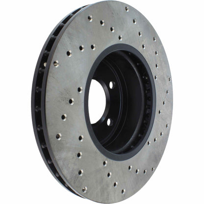 StopTech Sport Cryo Cross Drilled Brake Rotor; Front Left