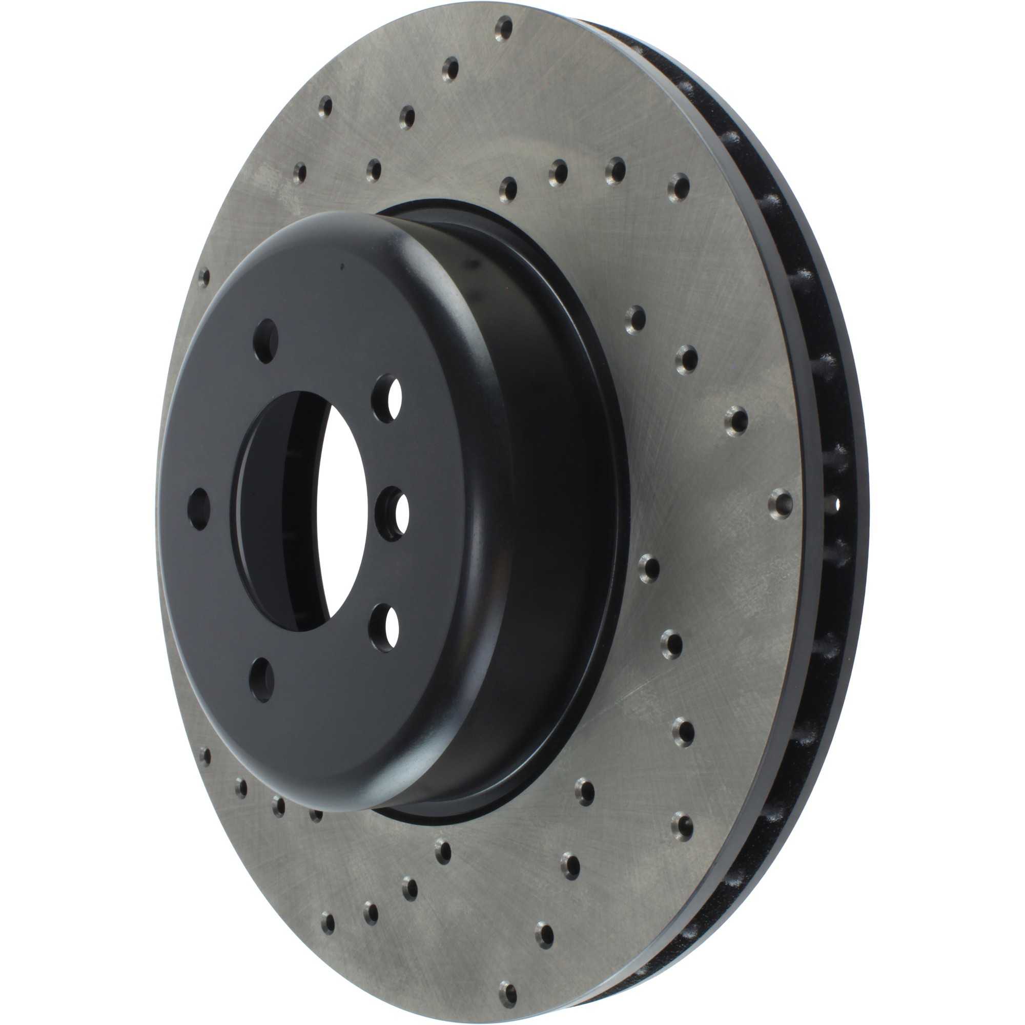 StopTech Sport Cryo Cross Drilled Brake Rotor; Front Left