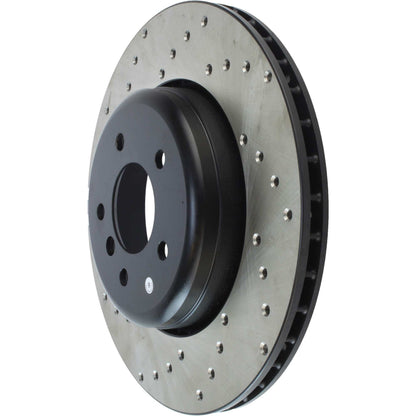 StopTech Sport Cryo Cross Drilled Brake Rotor; Rear Left