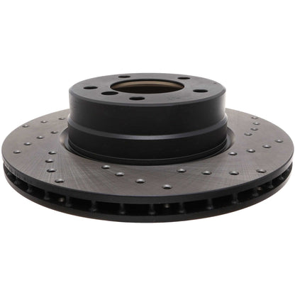 StopTech 04-05 BMW 525 Series Manual Trans / 10/06-07 525i Sedan Drilled Left Front Rotor 128.34073L
