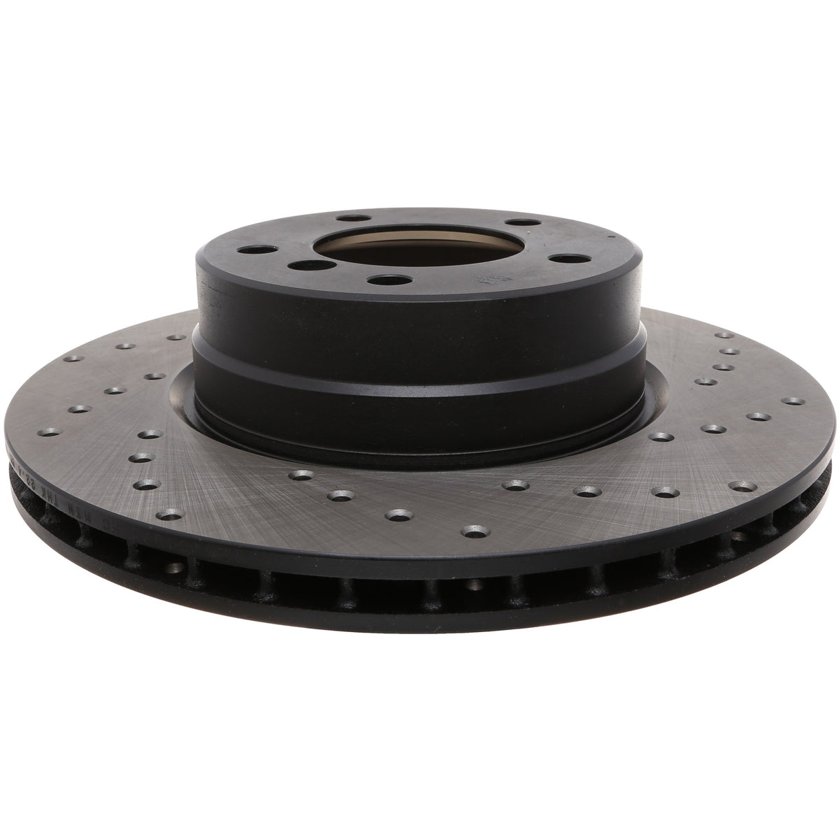 StopTech 04-05 BMW 525 Series Manual Trans / 10/06-07 525i Sedan Drilled Left Front Rotor 128.34073L