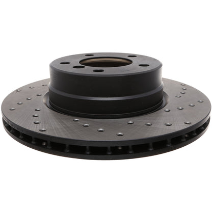 StopTech 04-05 BMW 525 Series Manual Trans / 10/06-07 525i Sedan Drilled Left Front Rotor 128.34073L
