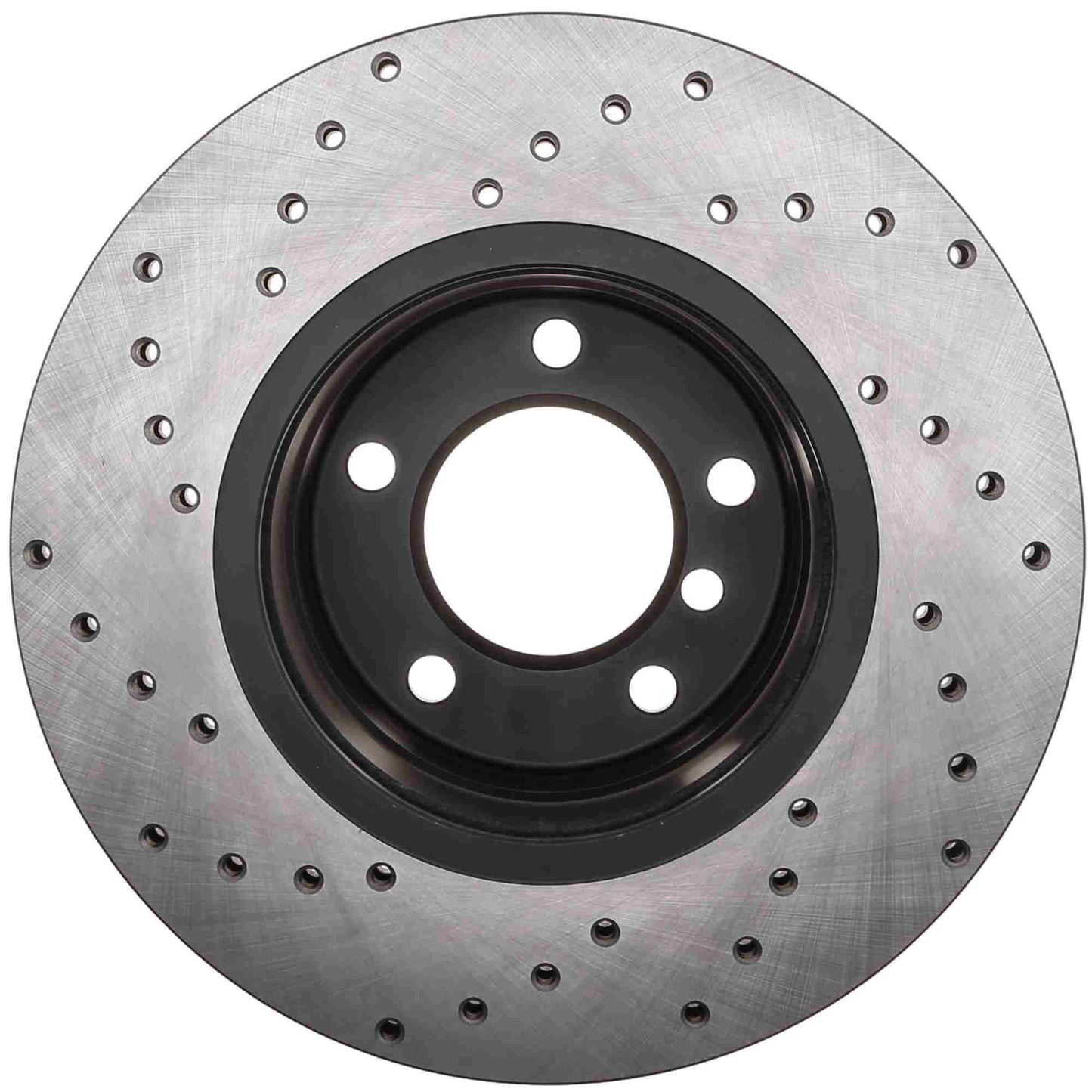 StopTech 04-05 BMW 525 Series Manual Trans / 10/06-07 525i Sedan Drilled Left Front Rotor 128.34073L