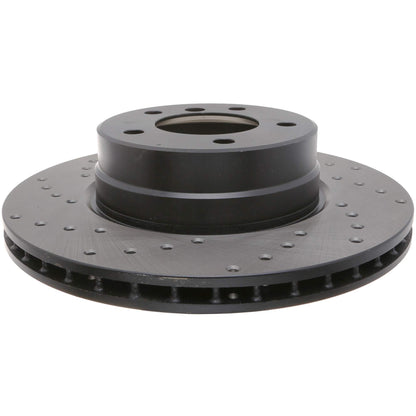 StopTech 04-05 BMW 525 Series Manual Trans / 10/06-07 525i Sedan Drilled Right Front Rotor 128.34073R