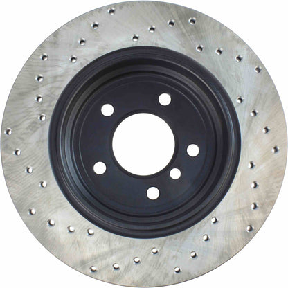 StopTech 04-07 BMW 525 Series / 08-10 528 Series / 04-07 530 Series Drilled Left Rear Rotor 128.34074L