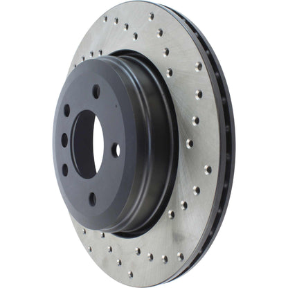 StopTech 04-07 BMW 525 Series / 08-10 528 Series / 04-07 530 Series Drilled Left Rear Rotor 128.34074L