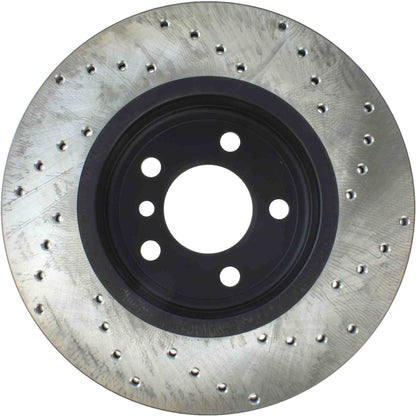 StopTech Sport Cryo Cross Drilled Brake Rotor; Rear Left