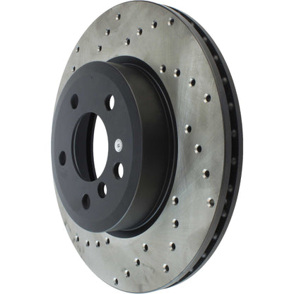StopTech Sport Cryo Cross Drilled Brake Rotor; Rear Left