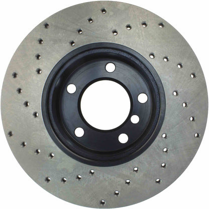 StopTech Sport Cross Drilled Brake Rotor Front Left 128.34077L
