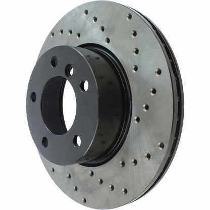 StopTech Sport Cross Drilled Brake Rotor Front Left 128.34077L