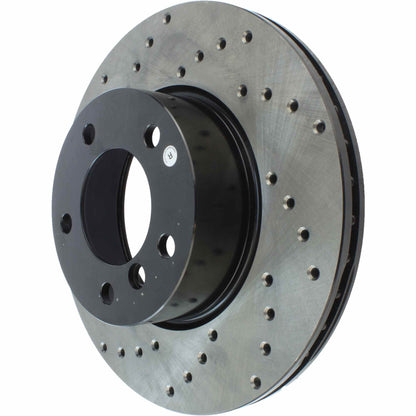 StopTech 08-10 BMW 128i Cross Drilled Right Front Rotor 128.34077R
