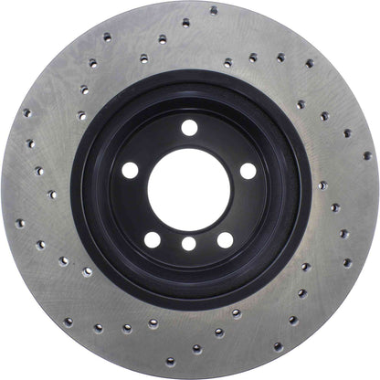 StopTech Sport Cryo Cross Drilled Brake Rotor; Front Right