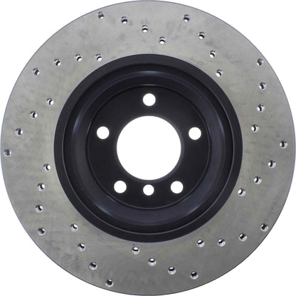 StopTech Sport Cryo Cross Drilled Brake Rotor; Front Left