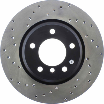 StopTech Sport Cryo Cross Drilled Brake Rotor; Front Left