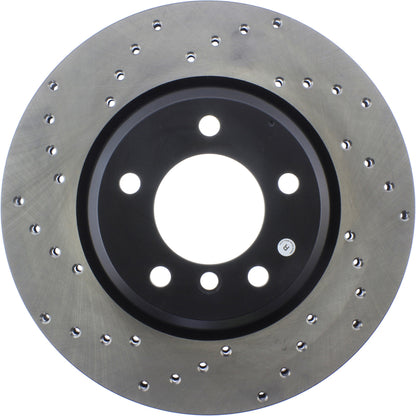 StopTech Sport Cryo Cross Drilled Brake Rotor; Front Left