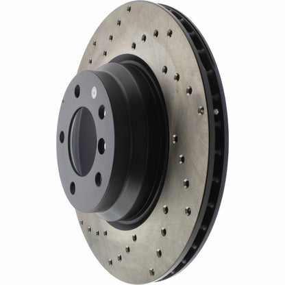 StopTech Sport Cryo Cross Drilled Brake Rotor; Front Left
