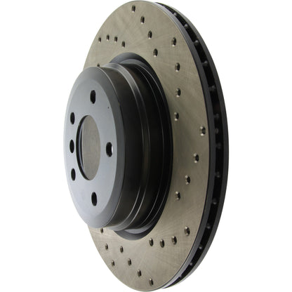 StopTech Sport Cryo Cross Drilled Brake Rotor; Rear Right