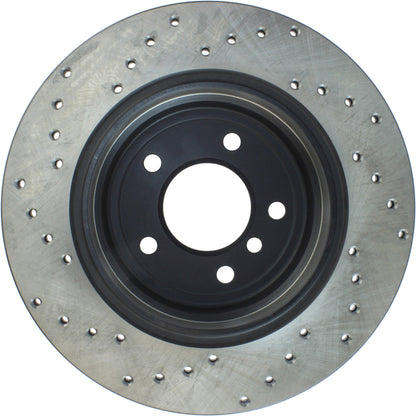 StopTech Sport Cryo Cross Drilled Brake Rotor; Front Right