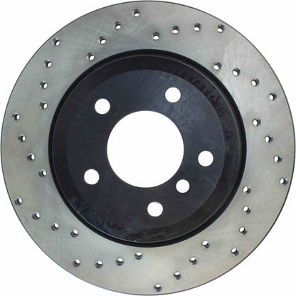 StopTech Sport Cryo Cross Drilled Brake Rotor; Front Left