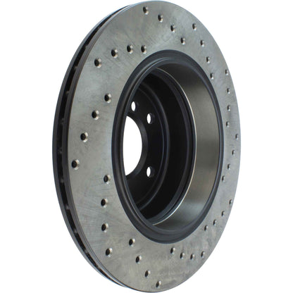 StopTech Sport Cryo Cross Drilled Brake Rotor; Front Left