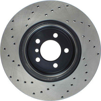 StopTech Sport Cryo Cross Drilled Brake Rotor; Rear Right