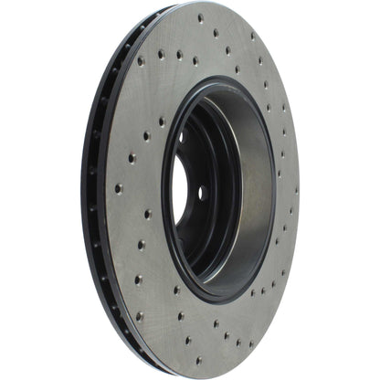 StopTech Sport Cryo Cross Drilled Brake Rotor; Front Left