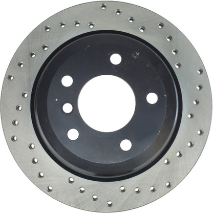 StopTech Sport Cryo Cross Drilled Brake Rotor; Front Right