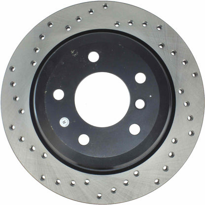 StopTech Sport Cryo Cross Drilled Brake Rotor; Front Left