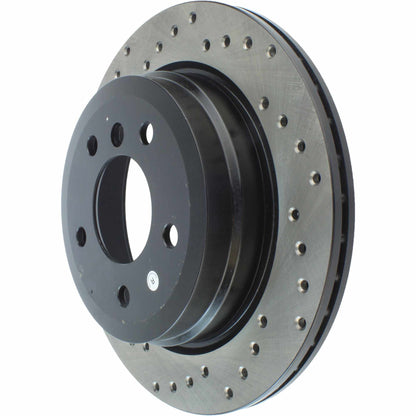 StopTech Sport Cryo Cross Drilled Brake Rotor; Front Left