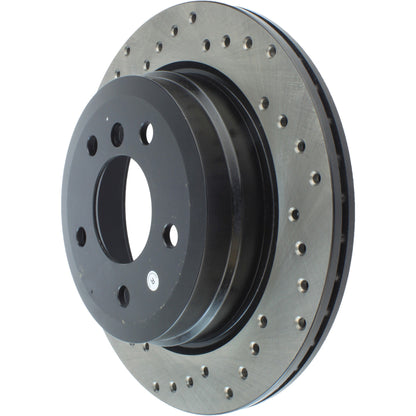 StopTech Sport Cryo Cross Drilled Brake Rotor; Front Left
