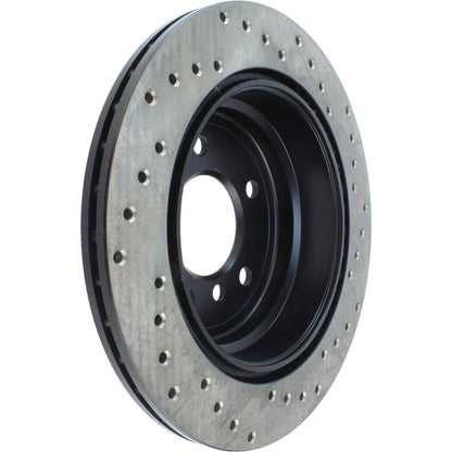 StopTech Sport Cryo Cross Drilled Brake Rotor; Front Left