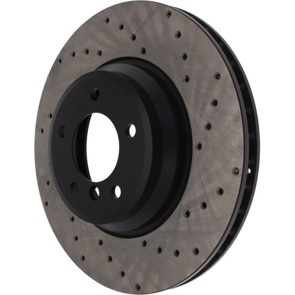 StopTech Sport Cryo Cross Drilled Brake Rotor; Front Right