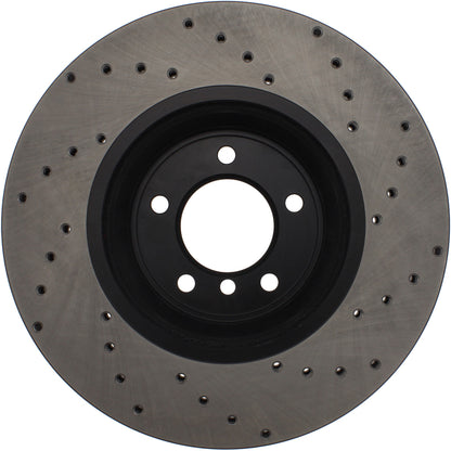StopTech Sport Cryo Cross Drilled Brake Rotor; Rear Left