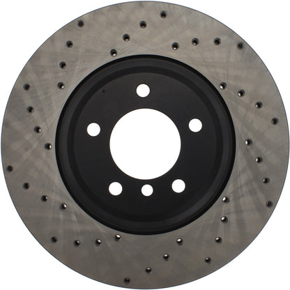StopTech Sport Cryo Cross Drilled Brake Rotor; Rear Left
