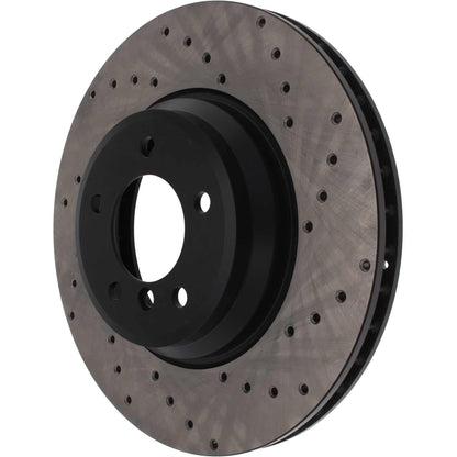 StopTech Sport Cryo Cross Drilled Brake Rotor; Rear Right