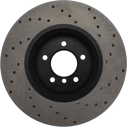 StopTech Sport Cryo Cross Drilled Brake Rotor; Rear Left
