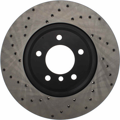 StopTech Sport Cryo Cross Drilled Brake Rotor; Rear Left