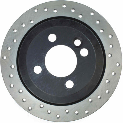 StopTech 07-16 Mini Cooper Sport Cryo Drilled Rear Left Rotor 128.34094CL