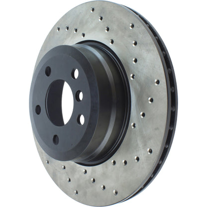 StopTech Sport Cryo Cross Drilled Brake Rotor; Rear Right