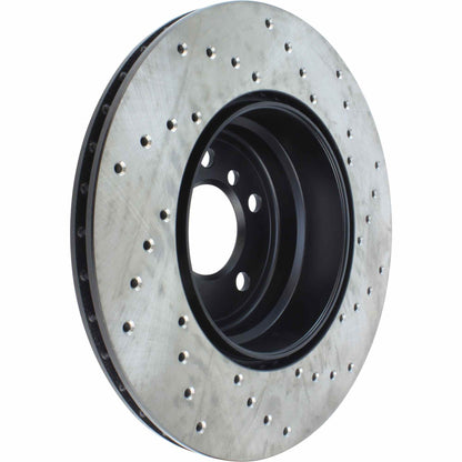StopTech Sport Cryo Cross Drilled Brake Rotor; Front Left