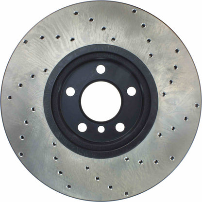 StopTech Sport Cryo Cross Drilled Brake Rotor; Front Left
