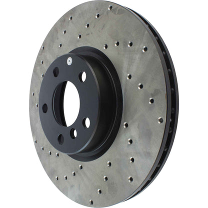 StopTech Sport Cryo Cross Drilled Brake Rotor; Front Left