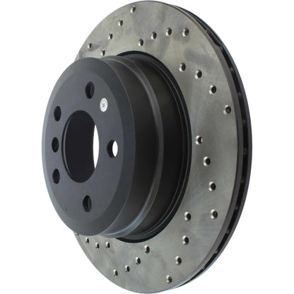 StopTech Sport Cryo Cross Drilled Brake Rotor; Front Left