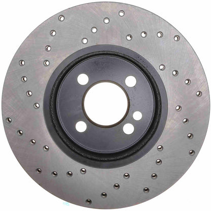StopTech  Sport Cryo Cross Drilled Brake Rotor; Rear Right