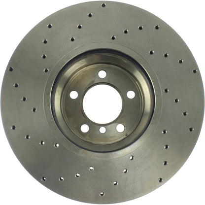 StopTech Sport Cryo Cross Drilled Brake Rotor; Front Right